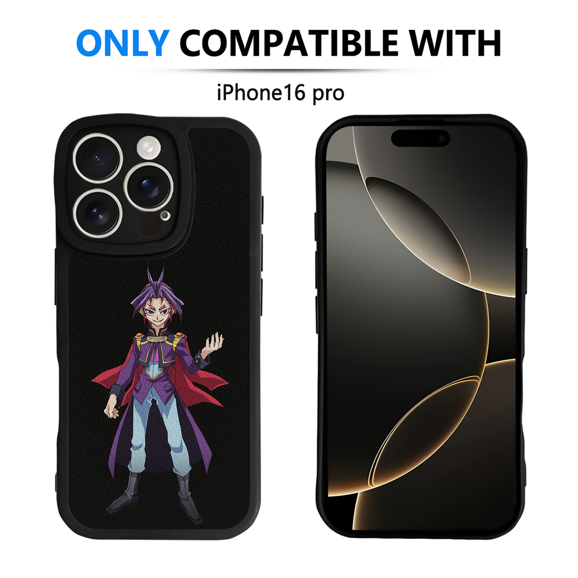 遊☆戯☆王 Yu-Gi-Oh! 【iPhone 16シリーズ対応】シリコンスマホケース（レザー調） 材質：シリコン